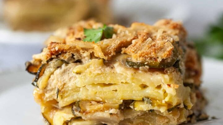 Vegan Zucchini & Rice Moussaka