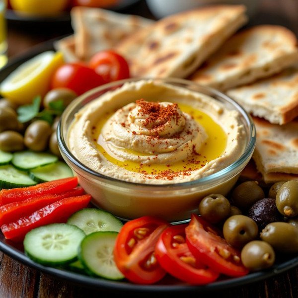 Hummus plate