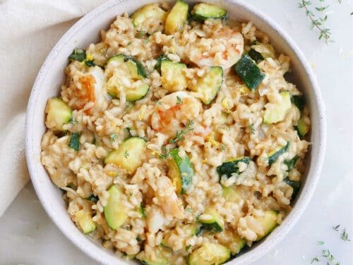 Shrimp risotto