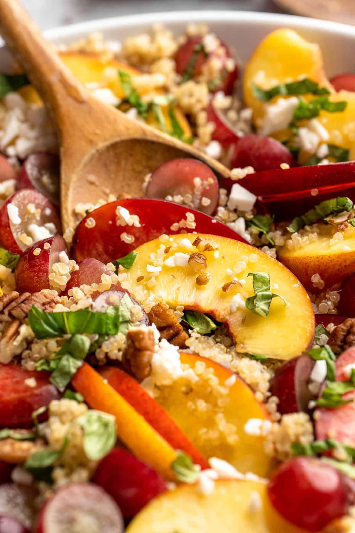 Quinoa salad with fruit pieces