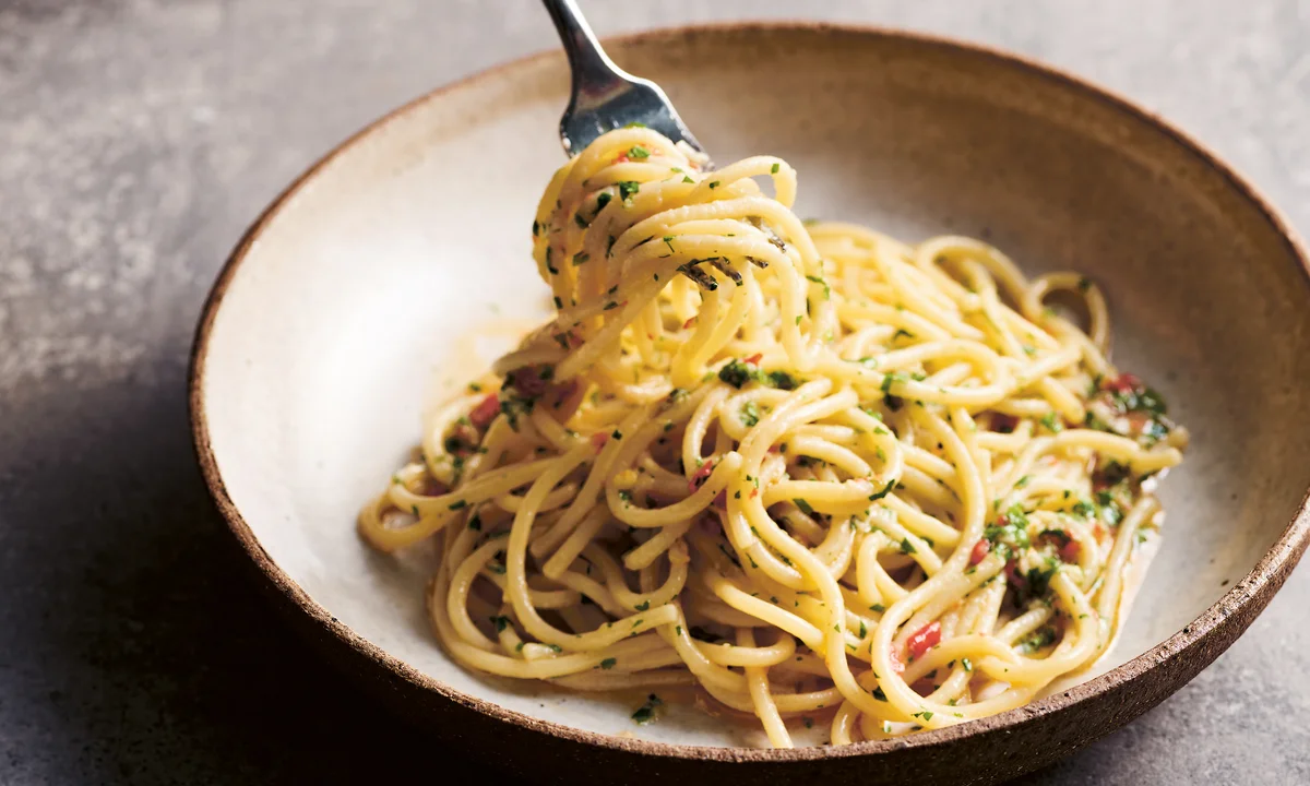 Aglio e olio spaghetti